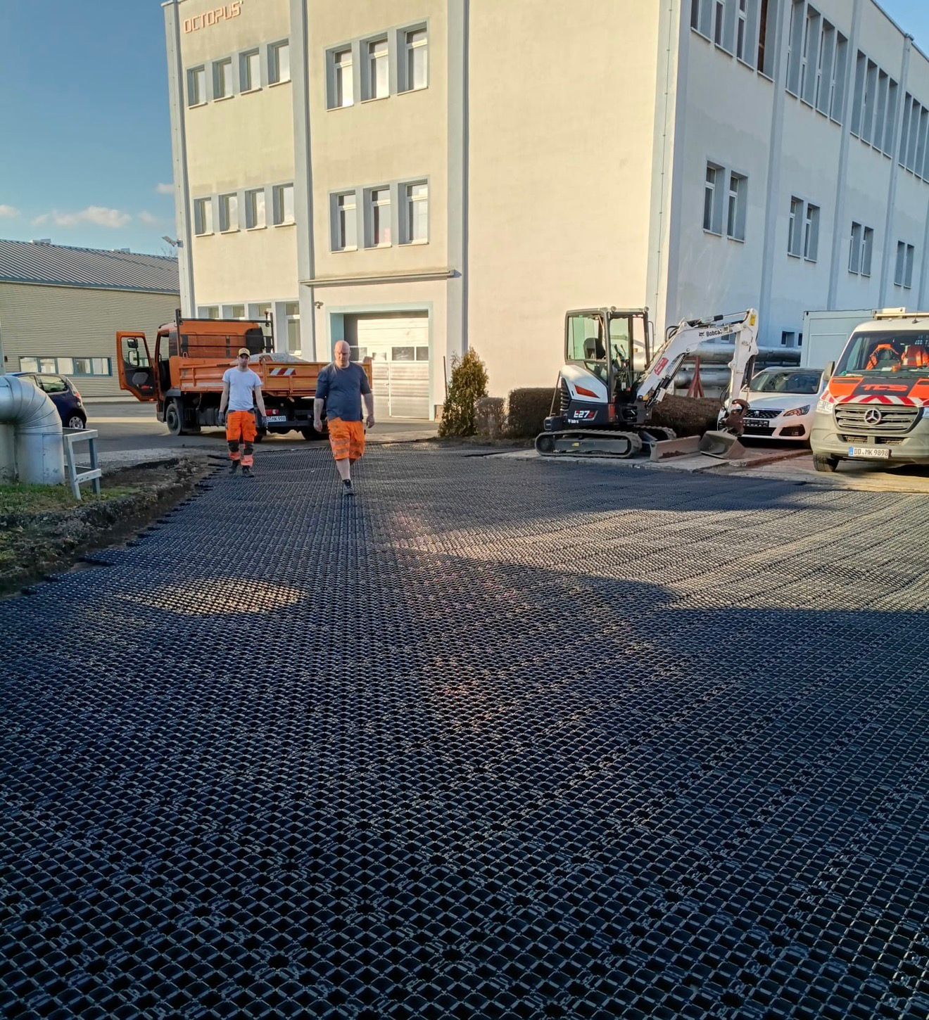 Rasengitter Fahrgitter Einsazt Baustelle Dortmund NRW